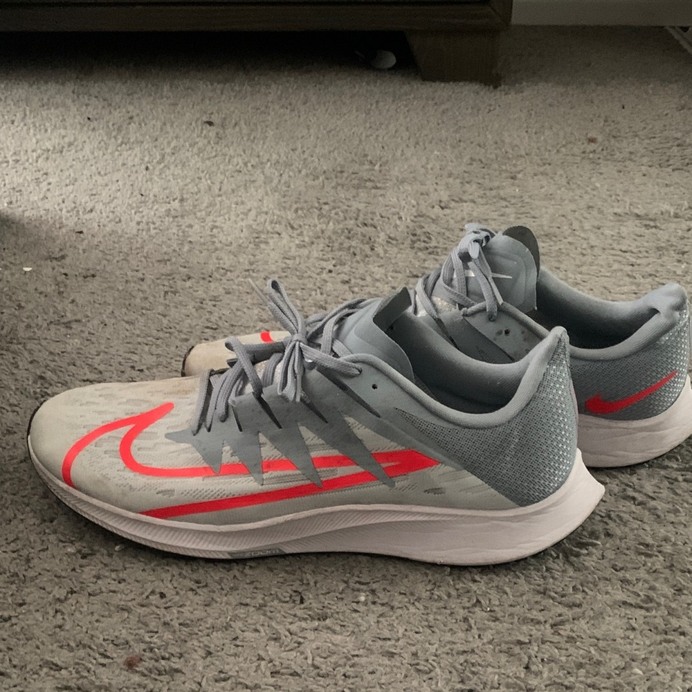 Nike Gray and Red Athletic Shoes